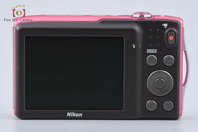 Nikon COOLPIX S3300 Strawberry Pink 16.0 MP Digital Camera