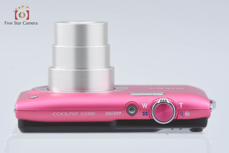 Nikon COOLPIX S3300 Strawberry Pink 16.0 MP Digital Camera