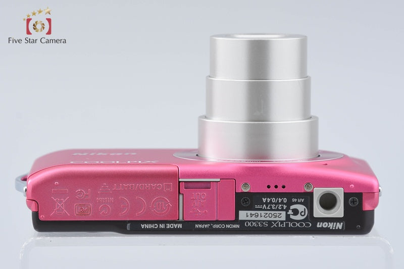Nikon COOLPIX S3300 Strawberry Pink 16.0 MP Digital Camera
