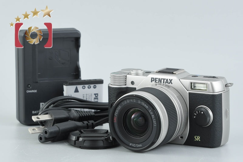 "Shutter count 538" PENTAX Q7 Silver 12.4 MP Digital Camera 5-15 Lens