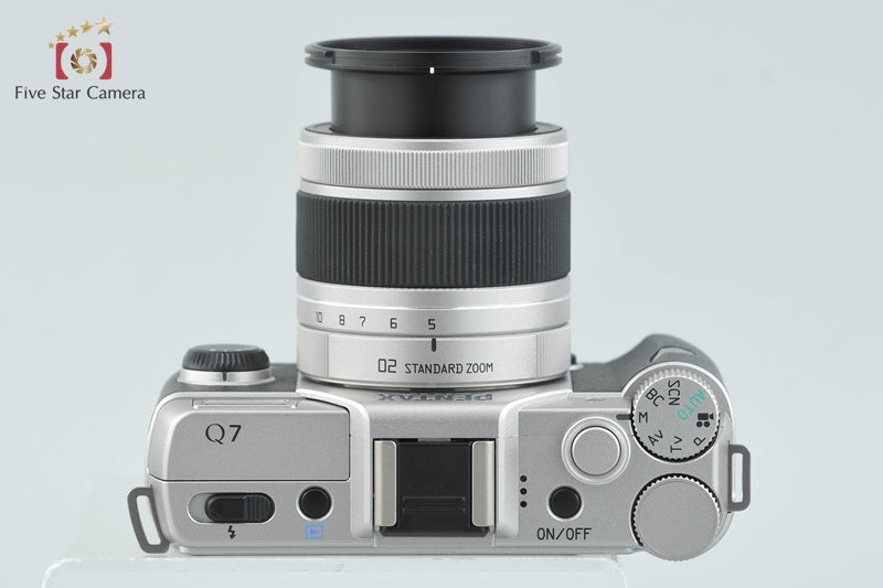 "Shutter count 538" PENTAX Q7 Silver 12.4 MP Digital Camera 5-15 Lens