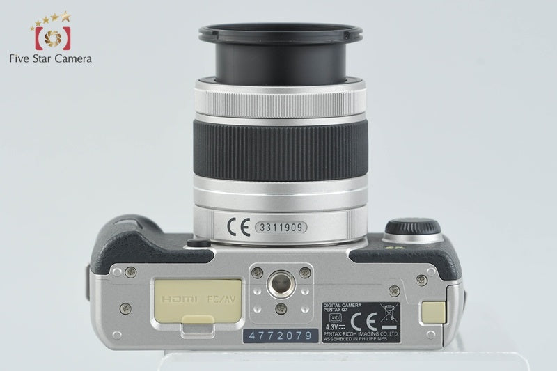 "Shutter count 538" PENTAX Q7 Silver 12.4 MP Digital Camera 5-15 Lens