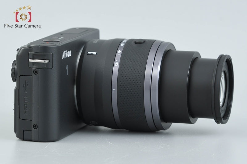 "Shutter count 369" Nikon 1 J1 Black 10.1 MP Digital Camera 30-110 Lens