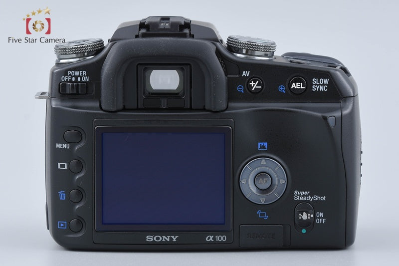 Sony α100 DSLR-A100 Black 10.2 MP Digital SLR Camera [Japanese Language Only]