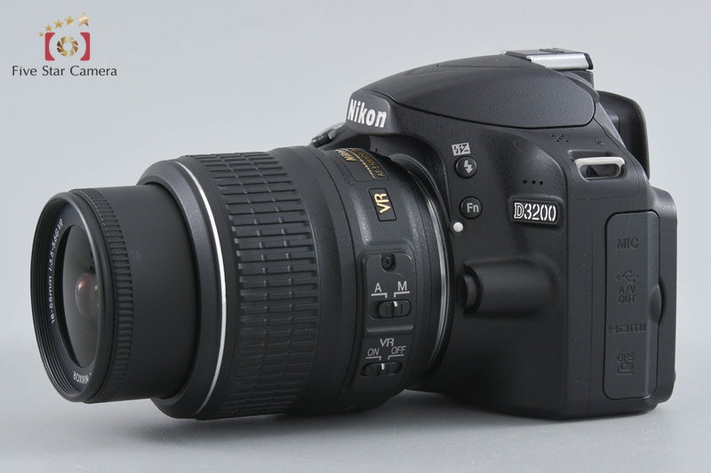 "Shutter count 1,951" Nikon D3200 Black 24.2 MP DSLR 18-55 VR Lens