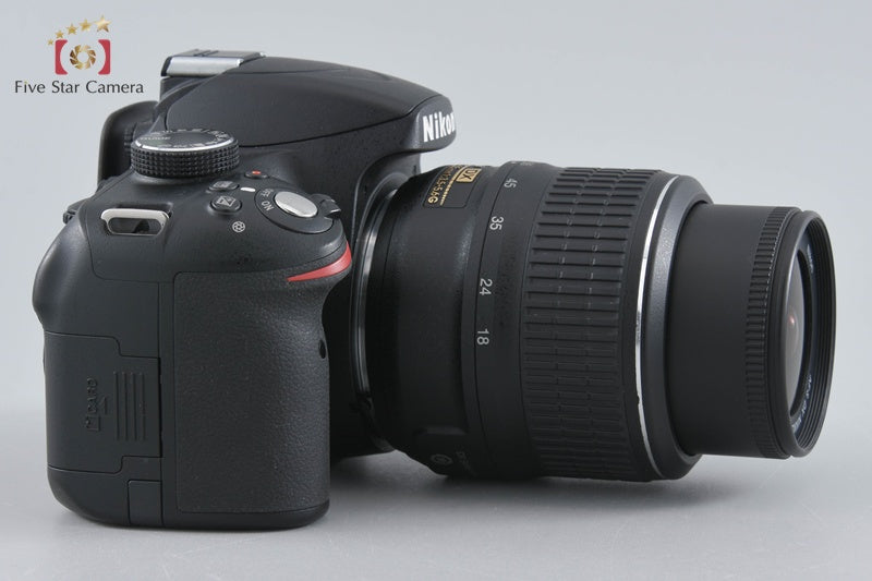 "Shutter count 1,951" Nikon D3200 Black 24.2 MP DSLR 18-55 VR Lens