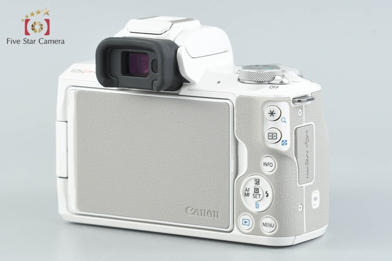 "Count 2,000" Canon EOS Kiss M / M50 White 24.0 MP EF-M 15-45 IS STM Lens