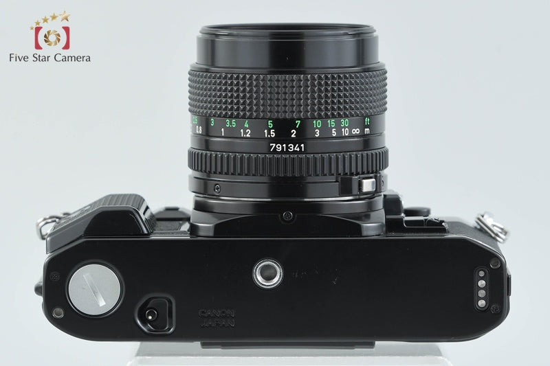 Canon A-1 Black 35mm SLR Film Camera + New FD 50mm f/1.4