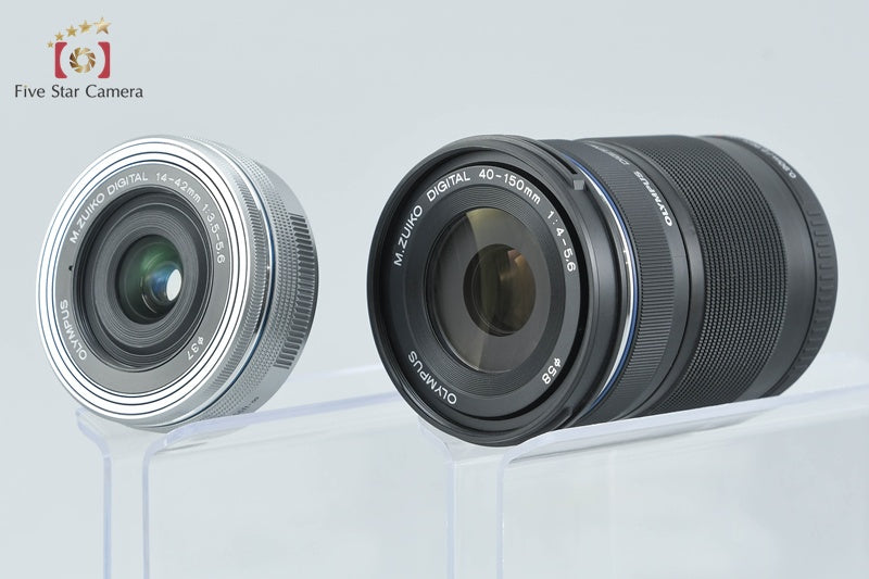 "Count 182" Olympus OM-D E-M10 Mark II Silver 16.1 MP 14-42 40-150 Lenses