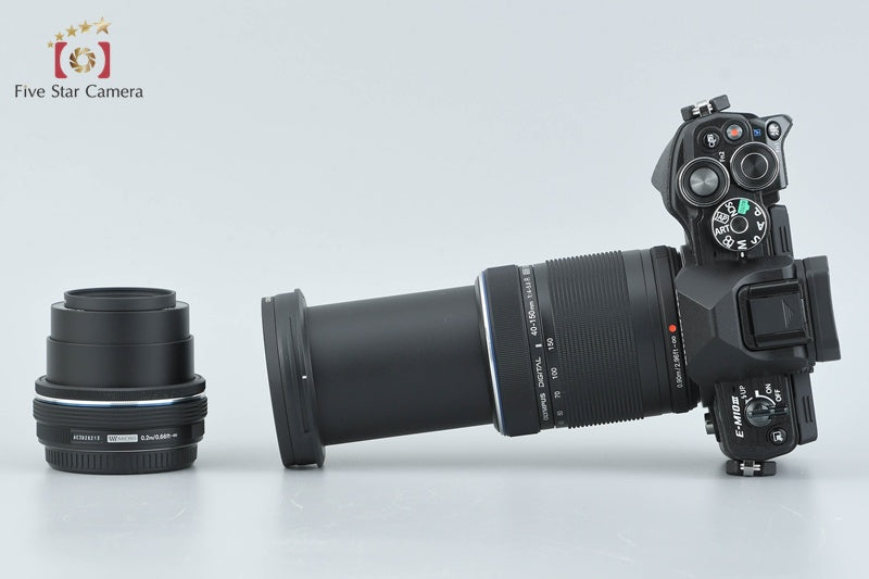"Count 390" Olympus OM-D E-M10 Mark III Black 16.1 MP 14-42 40-150 Lenses w/ Box