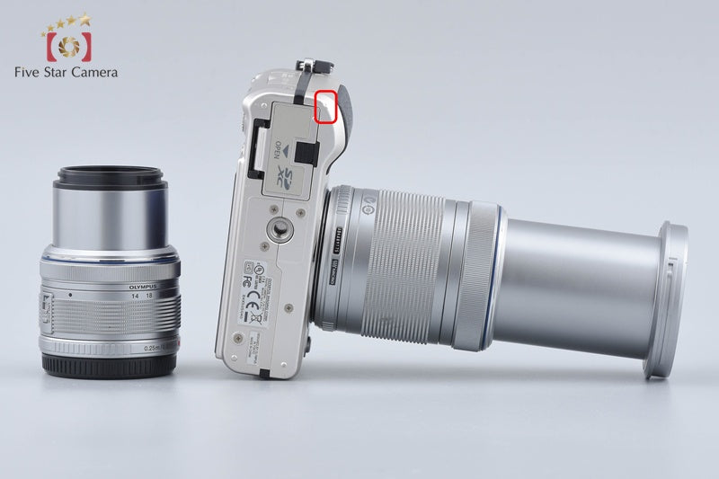 "Count 1,103" Olympus PEN Lite E-PL2 Champagne Gold 12.3 MP 14-42 40-150 Lenses