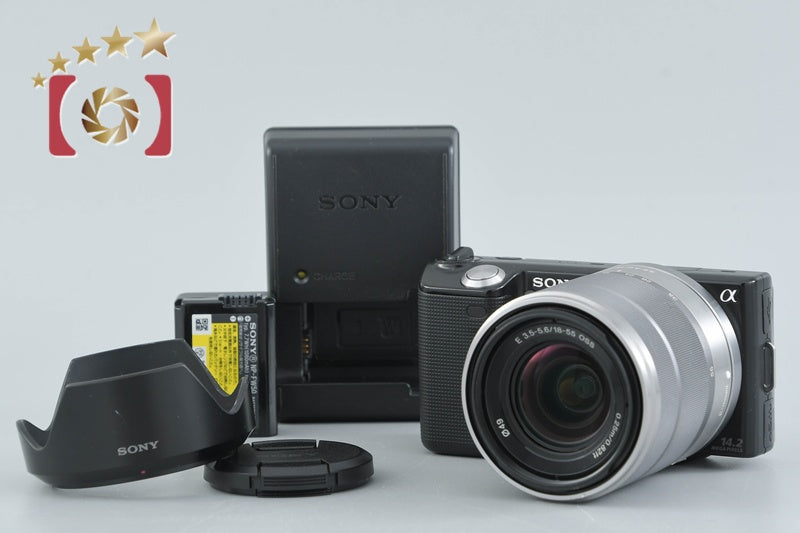 Sony α NEX-5 Black 14.2 MP 18-55 Lens [Japanese Language Only]