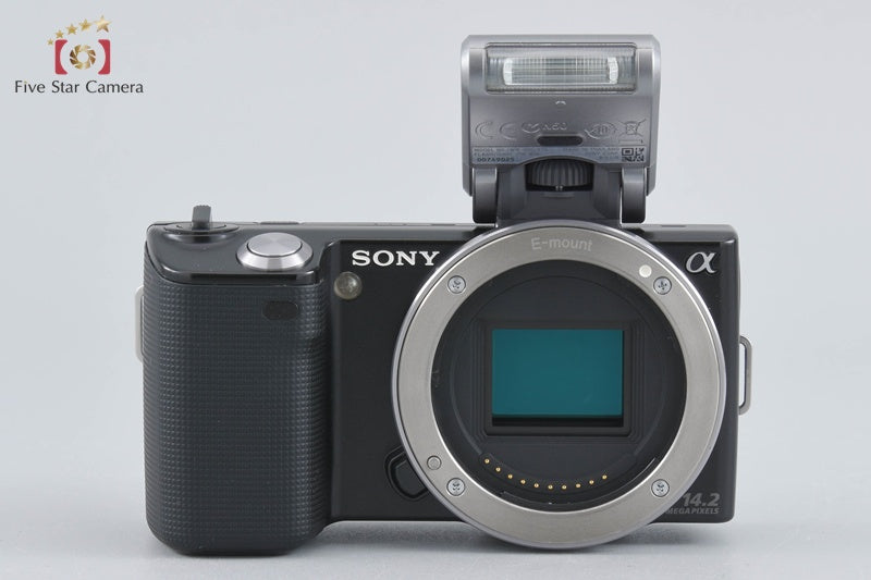 Sony α NEX-5 Black 14.2 MP 18-55 Lenses w/ Box [Japanese Language Only]