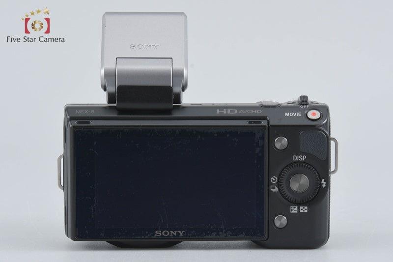 Sony α NEX-5 Black 14.2 MP 18-55 Lenses w/ Box [Japanese Language Only]
