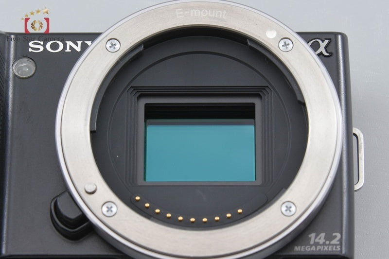 Sony α NEX-5 Black 14.2 MP 18-55 Lenses w/ Box [Japanese Language Only]