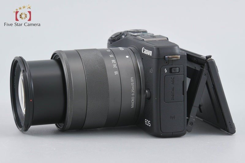 Canon EOS M3 Black 24.2 MP Digital Camera EF-M 18-55 IS STM Lens