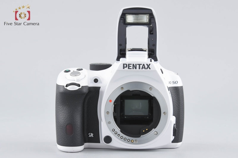 Count 1,727 Pentax K-50 White 16.3 MP Digital SLR Camera 18-135 WR Lens w/ Box