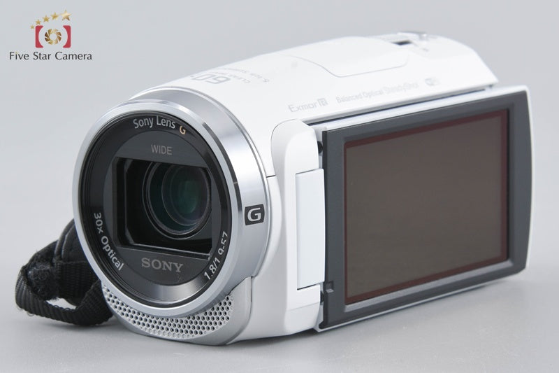 Sony Handycam HDR-CX680 White Digital HD Camcorder w/ Box [Multiple Languages]
