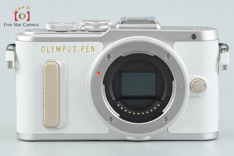 "Shutter count 1,883" Olympus PEN E-PL8 White 16.1 MP 14-42 40-150 Lenses