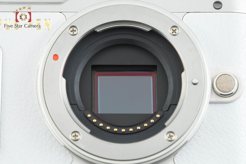 "Shutter count 1,883" Olympus PEN E-PL8 White 16.1 MP 14-42 40-150 Lenses
