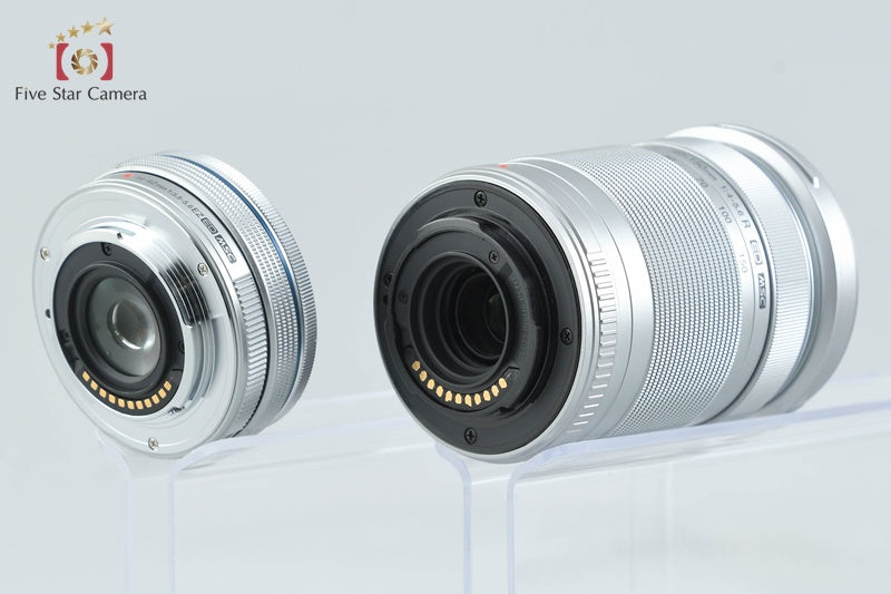 "Shutter count 1,883" Olympus PEN E-PL8 White 16.1 MP 14-42 40-150 Lenses