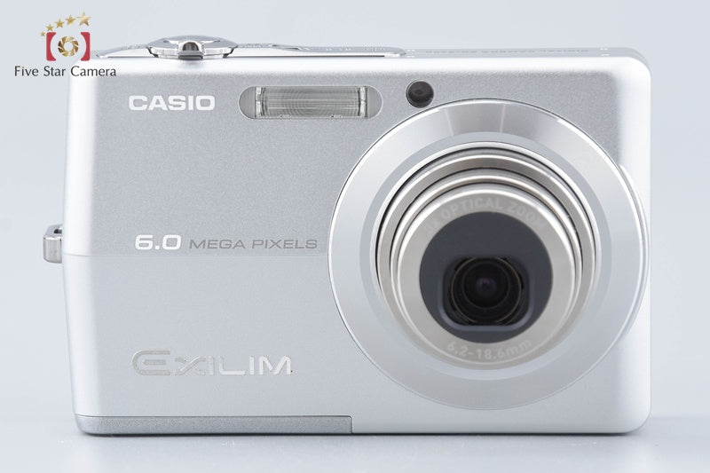 Casio EXILIM ZOOM EX-Z600 Silver 6.0 MP Digital Camera w/ Box