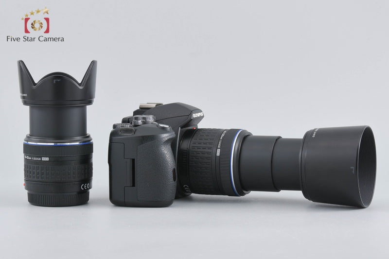 "Count 561" Olympus E-510 10.0 MP Digital SLR Camera 14-42 40-150 Lenses w/ Box