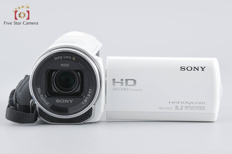 SONY HANDYCAM HDR-CX535 White Video Camera [Japanese Language Only]