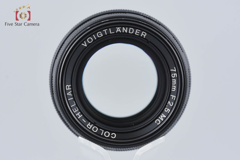 Voigtlander COLOR-HELIAR 75mm f/2.5 MC Black L39 LTM Leica Thread Mount Lens