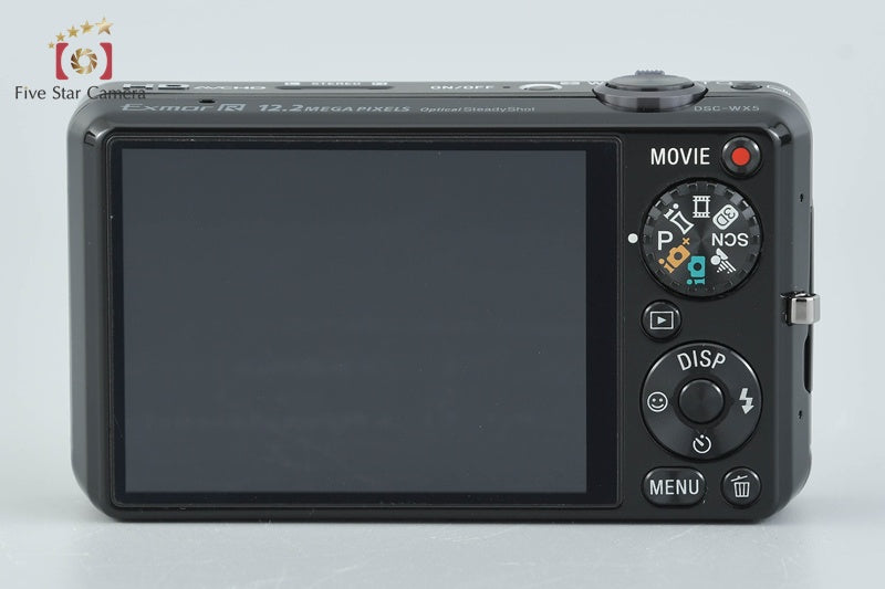 SONY Cyber-shot DSC-WX5 Black 12.2 MP Digital Camera [Japanese Language Only]