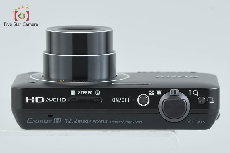 SONY Cyber-shot DSC-WX5 Black 12.2 MP Digital Camera [Japanese Language Only]