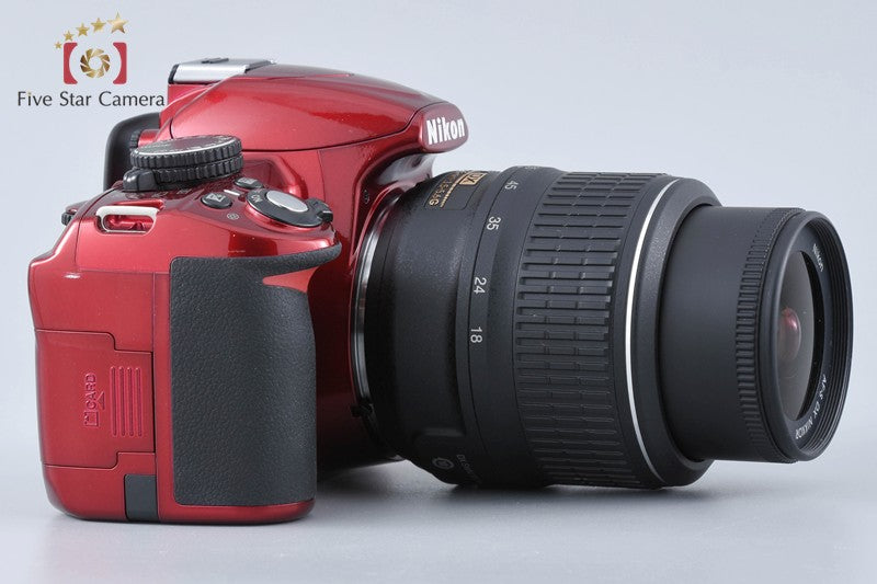 "Count 1,769" Nikon D3100 Red 14.2 MP Digital SLR Camera 18-55 VR Lens w/ Box