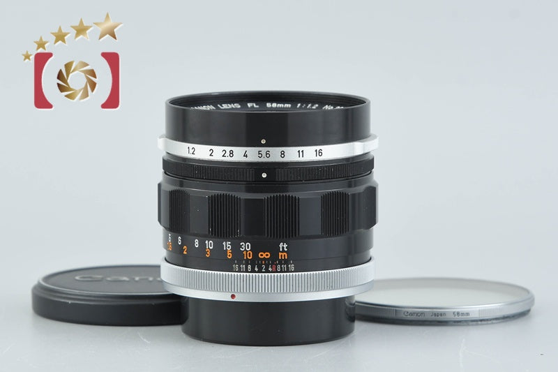 Canon FL 58mm f/1.2 FD Mount Lens