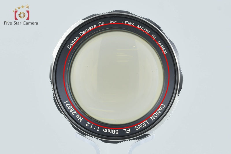 Canon FL 58mm f/1.2 FD Mount Lens