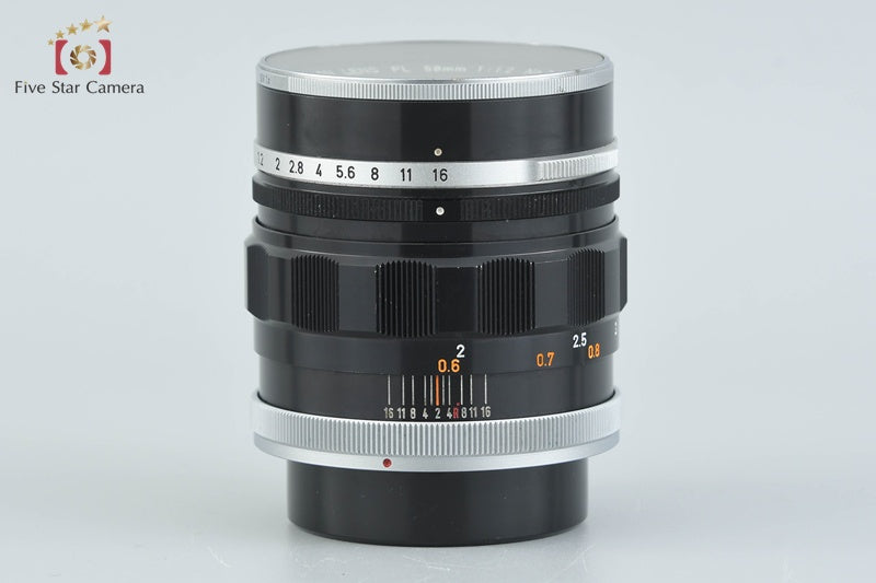 Canon FL 58mm f/1.2 FD Mount Lens