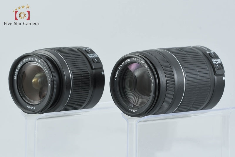 Canon EOS Kiss X5 / Rebel T3i / 600D 18.0 MP 18-55 55-250 Lenses