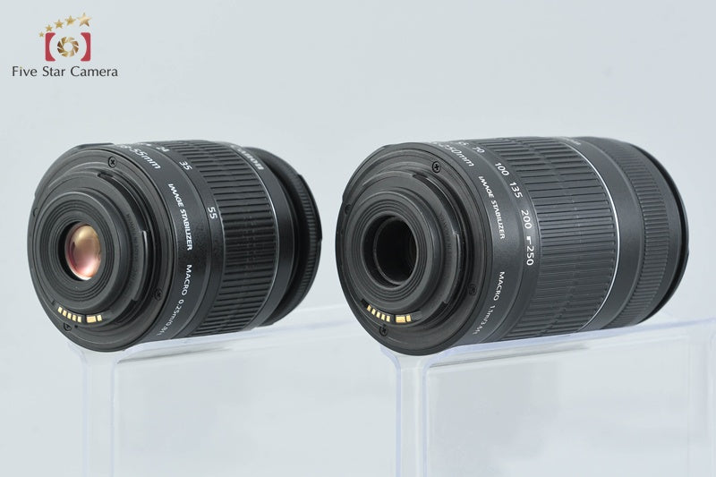 Canon EOS Kiss X5 / Rebel T3i / 600D 18.0 MP 18-55 55-250 Lenses