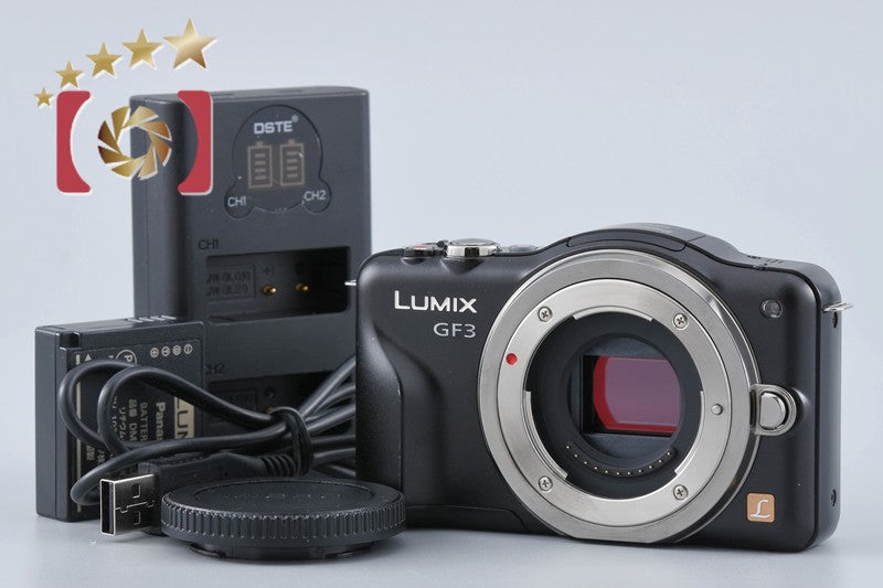 Panasonic LUMIX DMC-GF3 Black 12.1 MP Digital Camera [Japanese Language Only]