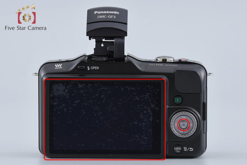Panasonic LUMIX DMC-GF3 Black 12.1 MP Digital Camera [Japanese Language Only]