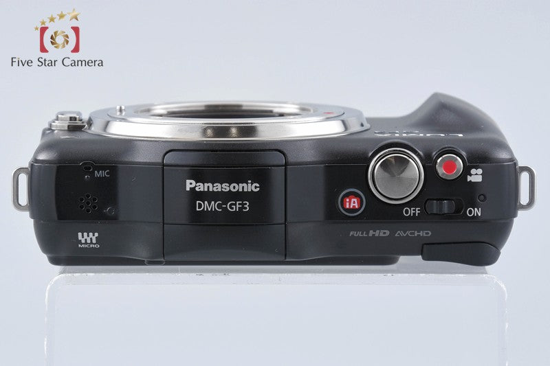 Panasonic LUMIX DMC-GF3 Black 12.1 MP Digital Camera [Japanese Language Only]