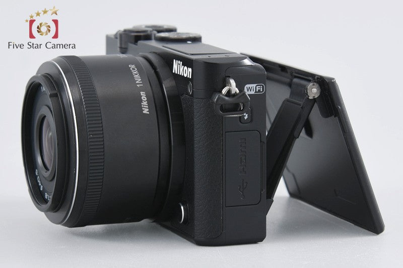 "Count 4,297" Nikon 1 J5 Black 20.8 MP Digital Camera + 1 NIKKOR 18.5mm f/1.8