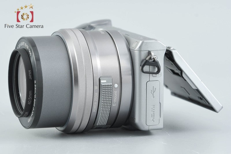 "Count 3,802" Sony α NEX-5R Silver 16.1 MP 16-50 Lens [Japanese Language Only]