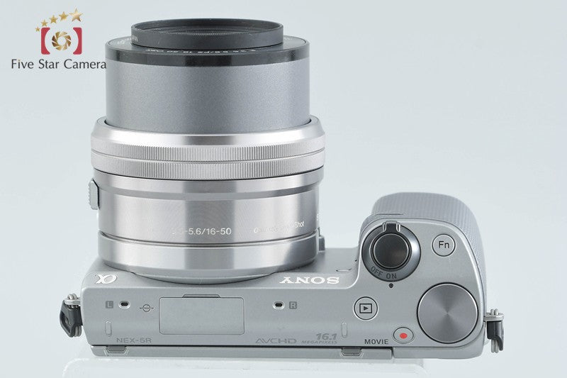 "Count 3,802" Sony α NEX-5R Silver 16.1 MP 16-50 Lens [Japanese Language Only]