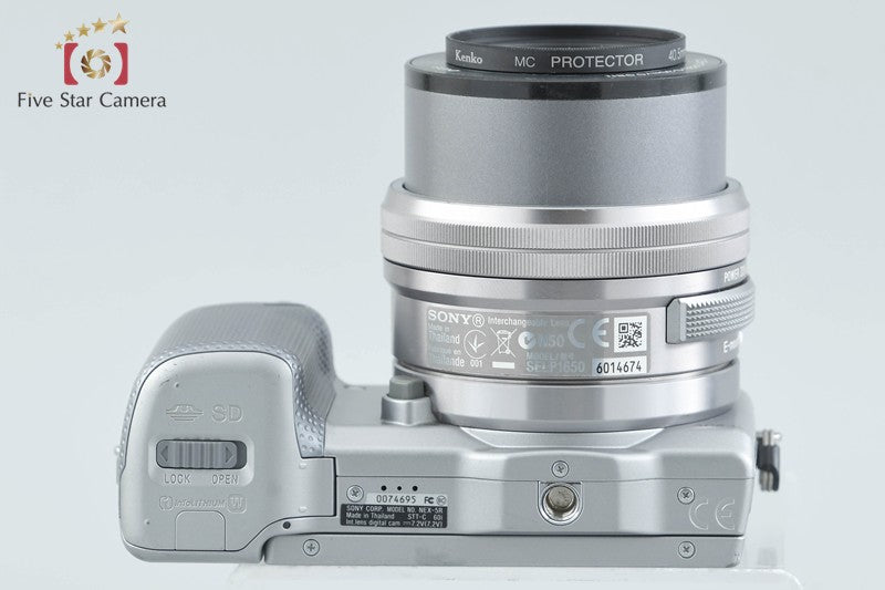"Count 3,802" Sony α NEX-5R Silver 16.1 MP 16-50 Lens [Japanese Language Only]
