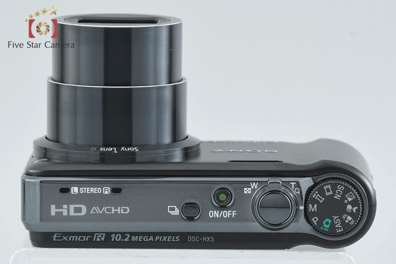 Sony Cyber-Shot DSC-HX5V Black 10.2 MP Digital Camera [Japanese Language Only]