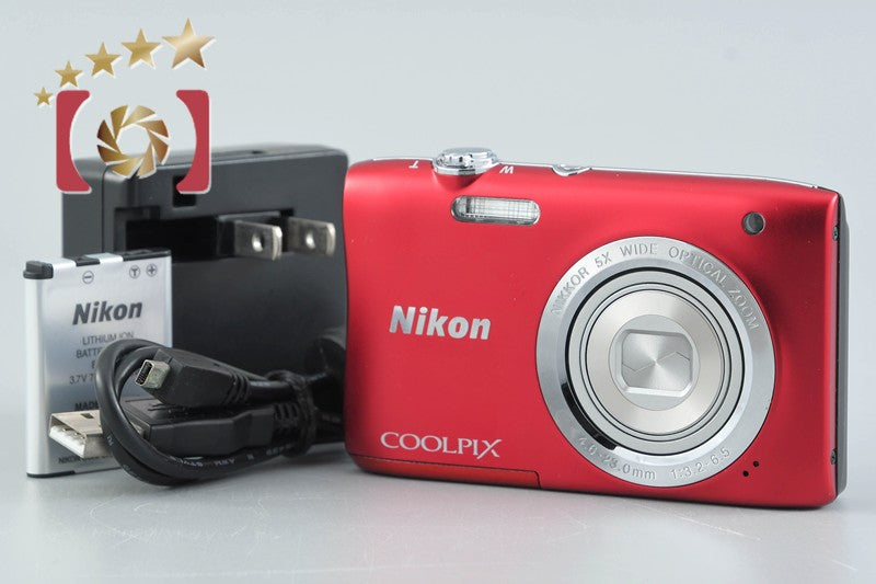 Nikon COOLPIX S2900 Red 20.1 MP Digital Camera