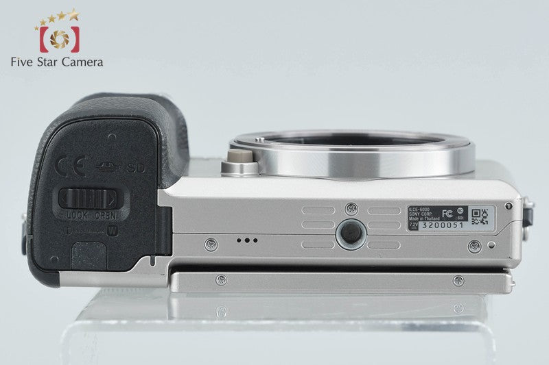 Sony α6000 ILCE-6000 Silver 24.3 MP Digital Camera [Multiple Languages]