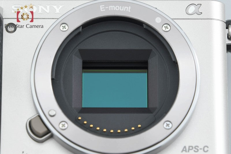 Sony α6000 ILCE-6000 Silver 24.3 MP Digital Camera [Multiple Languages]