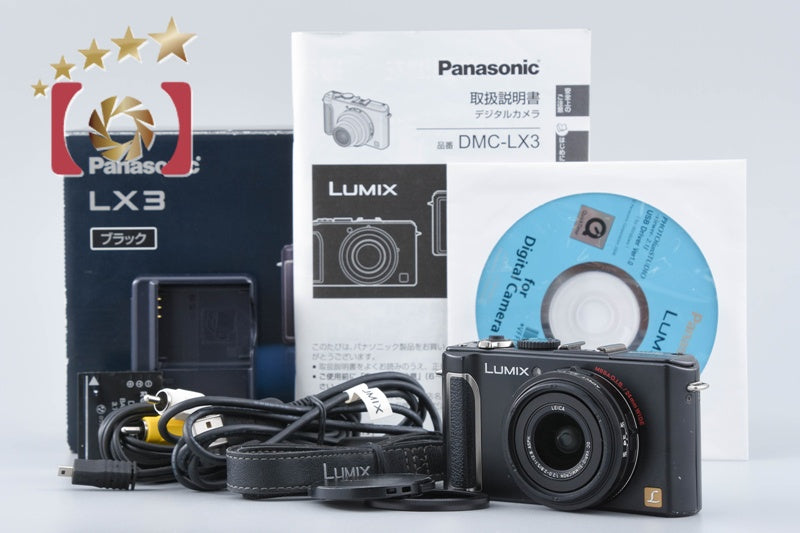 Panasonic LUMIX DMC-LX3 Black 10.1 MP Digital Camera [Japanese Language Only]