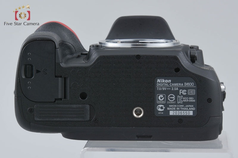 "Count 789" Nikon D600 24.3 MP Full Frame Digital SLR Camera Body